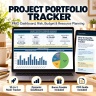 Project Portfolio Management Excel System | PMO Dashboard, Risk, Resources, Budget & KPI Reporting