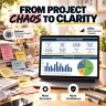 Project Portfolio Management Excel System | PMO Dashboard, Risk, Resources, Budget & KPI Reporting