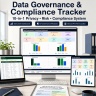 Data Governance & Compliance Excel System | Privacy Risk, Audit, Policy, Incident & Reporting Tracker