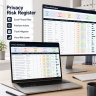 Data Governance & Compliance Excel System | Privacy Risk, Audit, Policy, Incident & Reporting Tracker