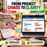 360° Project Management Excel System | Gantt, Resources, Risk, Issues, Scrum, Kanban & KPI Dashboard