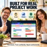 360° Project Management Excel System | Gantt, Resources, Risk, Issues, Scrum, Kanban & KPI Dashboard