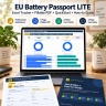 EU Battery Passport Excel Preparation Kit | Tracker, Fillable PDF & Readiness Dashboard