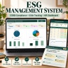 ESG Management Excel System | CO2e, CSRD, Risk, Audit & Compliance