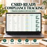 ESG Management Excel System | CO2e, CSRD, Risk, Audit & Compliance