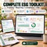 ESG Management Excel System | CO2e, CSRD, Risk, Audit & Compliance