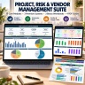 Project, Risk & Vendor Management Excel Suite | 30-in-3 Portfolio, ERM & Supplier Risk
