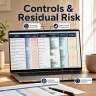 Enterprise Risk Register & Risk Management Dashboard | 5x5 Heatmaps, Residual Risk & Controls