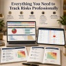 Enterprise Risk Register & Risk Management Dashboard | 5x5 Heatmaps, Residual Risk & Controls