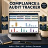 Compliance & Audit Management System | 10-in-1 Excel Dashboard, Risk, NC & Actions