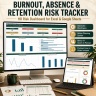 Burnout, Absence & Retention Risk Tracker | HR Risk Dashboard in Excel