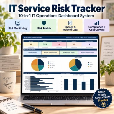 IT Service Operations & Risk Management System | SLA, Risk, Change, Incident & Compliance