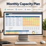 Skills Matrix, Workforce Capacity & Performance Planning System | Excel