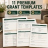 Grant Management & Funding Application System | Excel, Word & PowerPoint