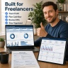 Business Control Hub | Freelancer Finance & Cashflow Dashboard Excel