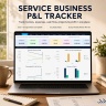 Service Business P&L & Cash Flow Tracker | Excel Finance Dashboard