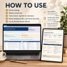 Service Business P&L & Cash Flow Tracker | Excel Finance Dashboard