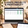 Service Business P&L & Cash Flow Tracker | Excel Finance Dashboard