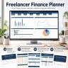Freelancer Finance Planner & Client CRM | Excel Business Dashboard