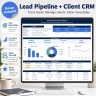 Freelancer Finance Planner & Client CRM | Excel Business Dashboard