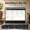 UX/UI Agency OS | Project, Time Tracking & Quote Calculator Excel
