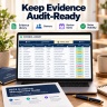 EU AI Act + NIS2 Compliance Bundle | Excel Risk, Gap & Evidence Trackers