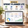 Software Project Tracker | Agile Sprint, Backlog, QA & Risk Dashboard Excel