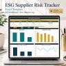 ESG Supplier Risk & Due Diligence Tracker | Excel KPI Dashboard