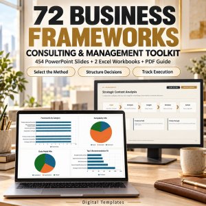 Business Frameworks Toolkit | 72 Management Frameworks, Excel + PowerPoint