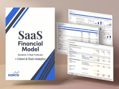 SaaS Financial Model: 36-Month Forecast with MRR/ARR, Churn, Deferred Revenue, Unit Economics & DCF Valuation