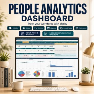 People Analytics & Workforce Dashboard | HR KPI Excel + Google Sheets