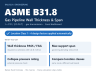 ASME B31.8 Gas Pipeline Wall Thickness & Span Calculator (Excel Dashboard)