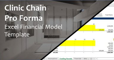 Clinic Chain Pro Forma Excel Financial Model Template