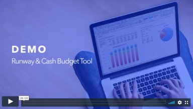 Runway and Cash Budget Template for Excel and Google Sheets