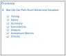 Start Up Car Park Excel Model and Valuation Template