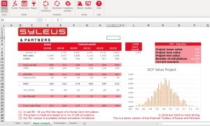 DCF (Discounted Cash Flow) Excel Monte Carlo Simulation Model