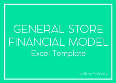 General Store Financial Model Excel Template