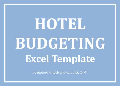 Hotel Budgeting Excel Template