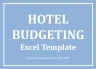 Hotel Budgeting Excel Template