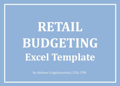 Retail Budgeting Excel Template