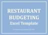 Restaurant Budgeting Excel Template