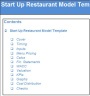 Start Up Restaurant Financial Model Template