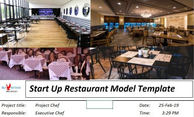 Start Up Restaurant Financial Model Template