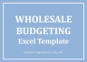 Wholesale Budgeting Excel Template