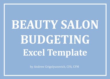 Beauty Salon Budgeting Excel Template