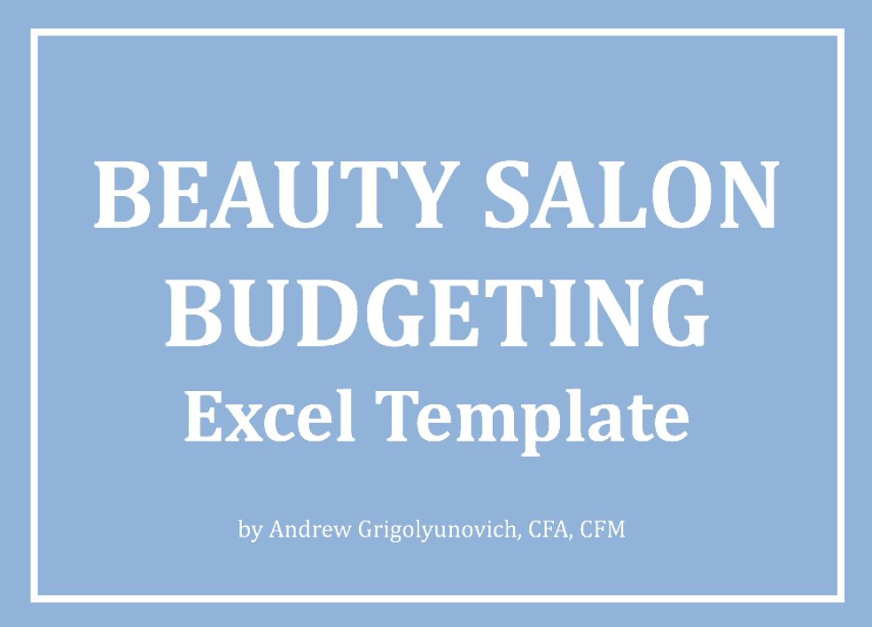 Beauty Salon Budgeting Excel Template Eloquens