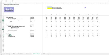 SaaS Financial Excel Model Template