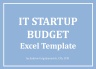 IT Startup Budget Excel Template