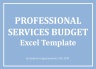 Professional Services Budget Excel Template