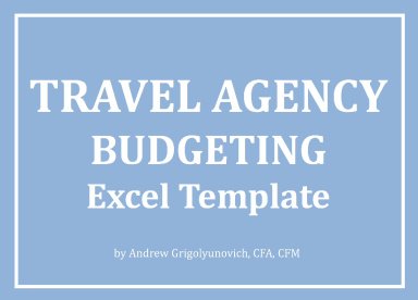 Travel Agency Excel Budgeting Template